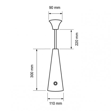 Dæmpbar LED bordlampe, 7W, 4000 K, Neutral lys