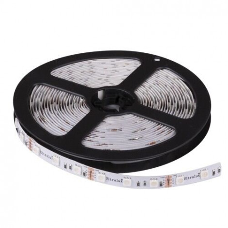 Proff. LED Bånd SMD5050, 24V DC RGB, 60 Led/m, 5M/rule, ikke vandtæt