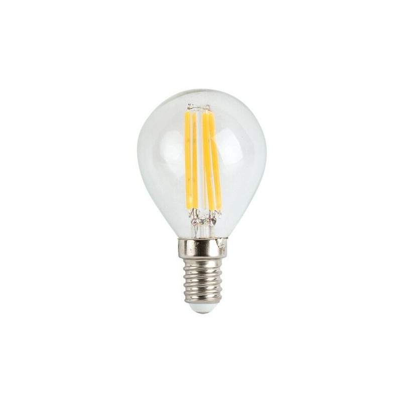 LED filament pære - kronepære, 4W, E14, lillefatning 2700K, varmt lys