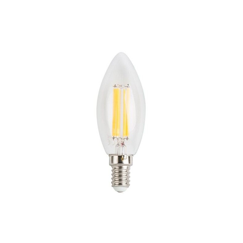 LED kertepære 5W, varmt lys, E14, 220V, glødepære