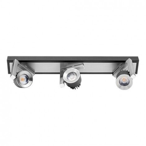 Led spot skinne, 3X5W, 2700K, 220V, Grafit