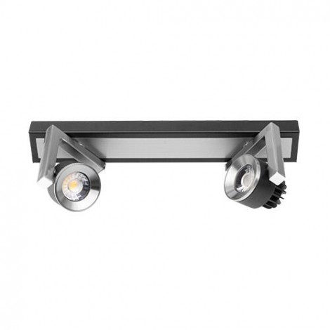 Led spot skinne, 2X5W, 2700K, 220V, Grafit