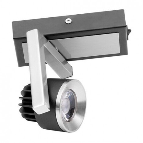 Led spot skinne, 5W, 2700K, 220V, Grafit