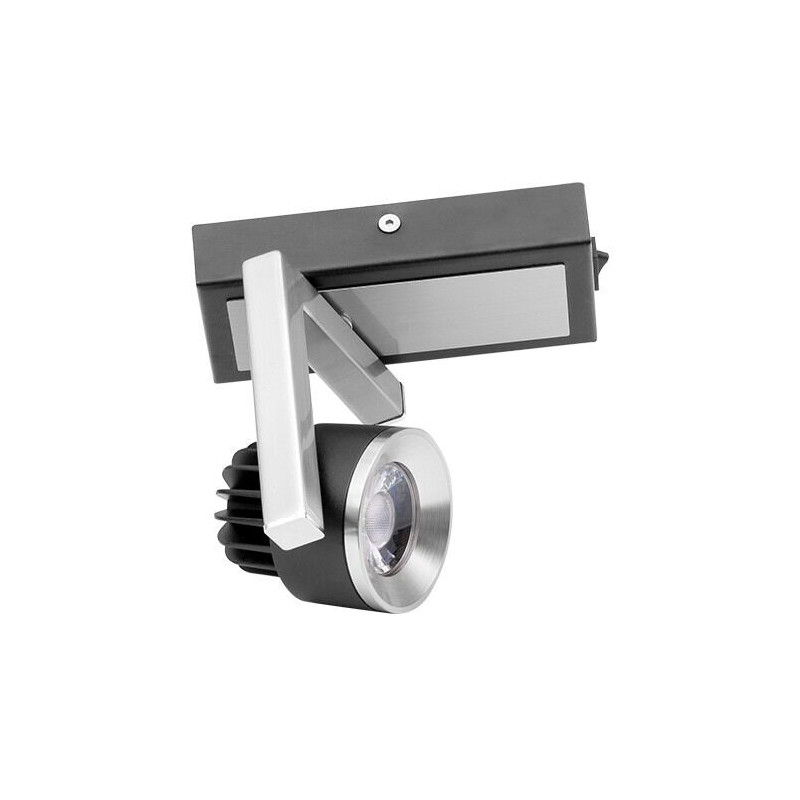 Led spot skinne, 5W, 2700K, 220V, Grafit