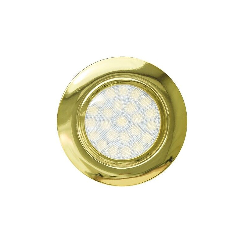 LED møbelspot, 4W, 4200K, 230V AC, IP44, guld