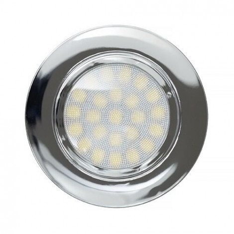 LED møbelspot, 4W, 4200K, 230V AC, IP44, Chrome