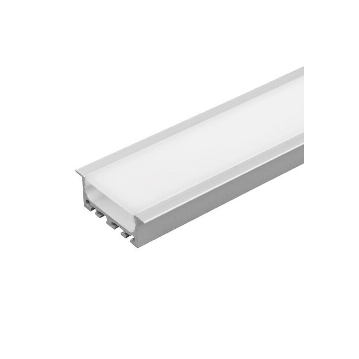 Aluminiumsprofiler til LED bånd, forsænket, 2meter, passer til HUE bånd