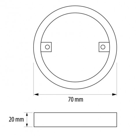 Ramme til påbygning af Led møblespot LML220442G