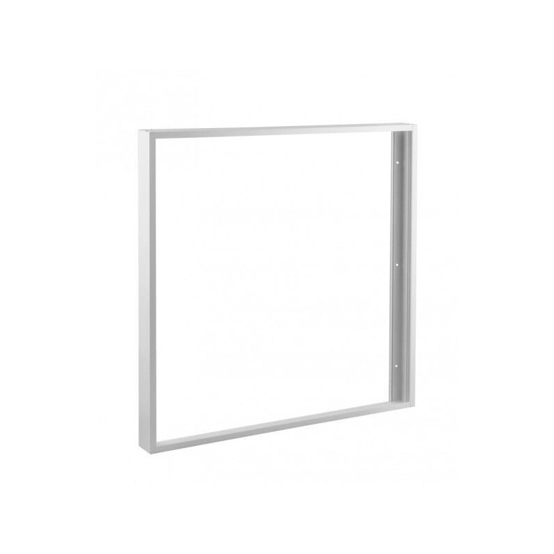 Forholdsvis Puno forurening Click påbygningsramme til LED panel 600x600, hvid