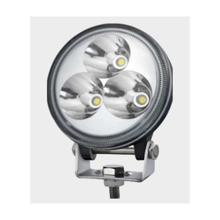 Led projektør til køretøj, 12/24V, 9W, 6000K, IP67