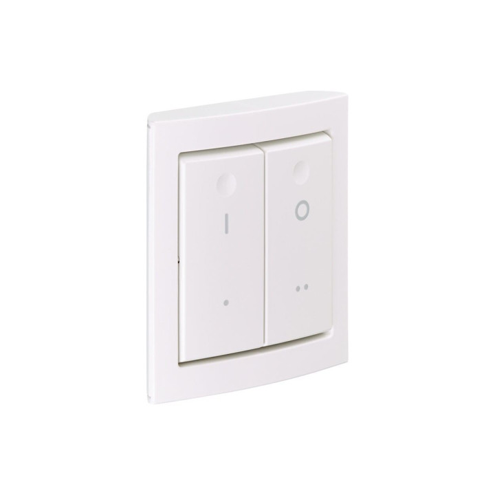 Zigbee Smart Light 2B batteriløs vægkontakt, 2 knapper