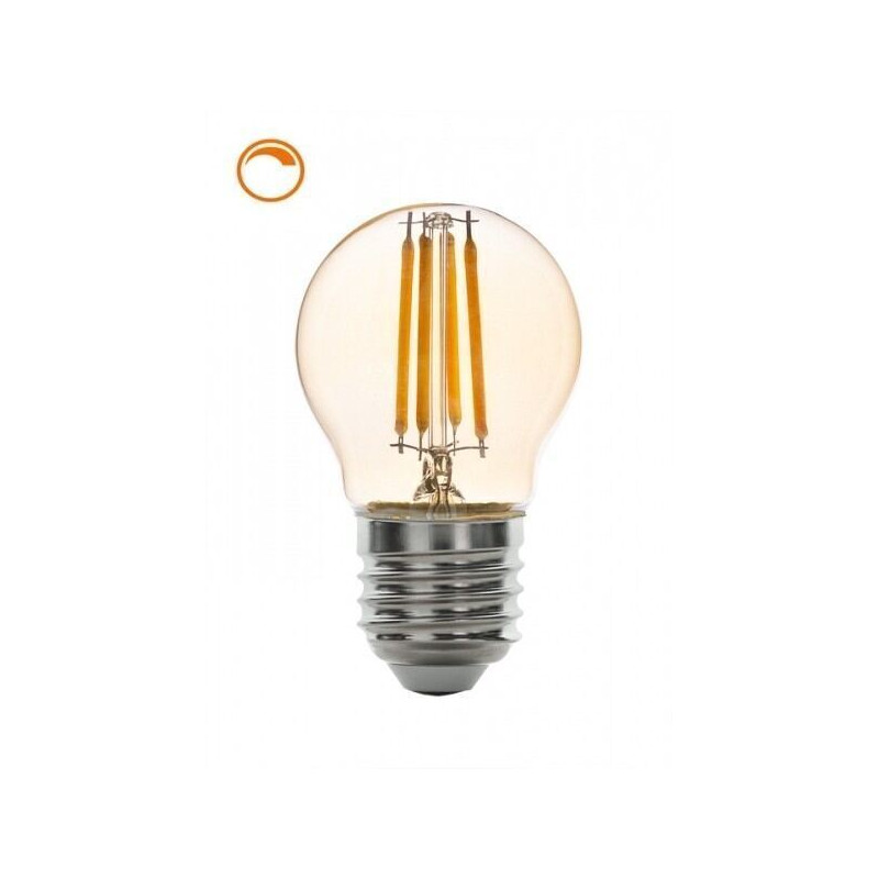 LED glødepære i Amber, 2500 kelvin, 4 watt, e27