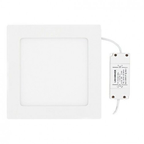 LED Panel, varmt lys, indbygget, firkantet 18W