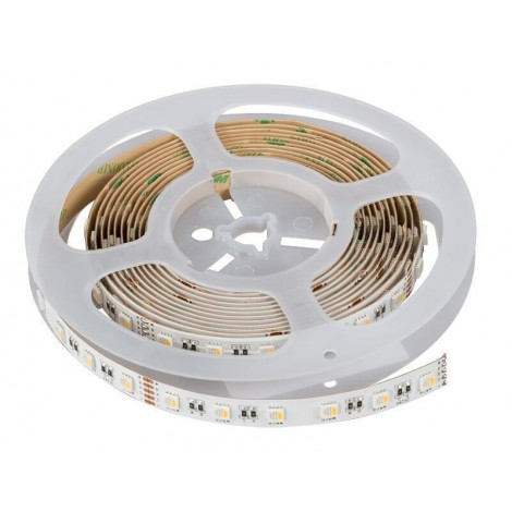 Proff. LED Bånd/Strips, RGB+neutral hvid, 19,2 W/m, 24V DC, 60 Led/m, 5 m/rulle, IP20