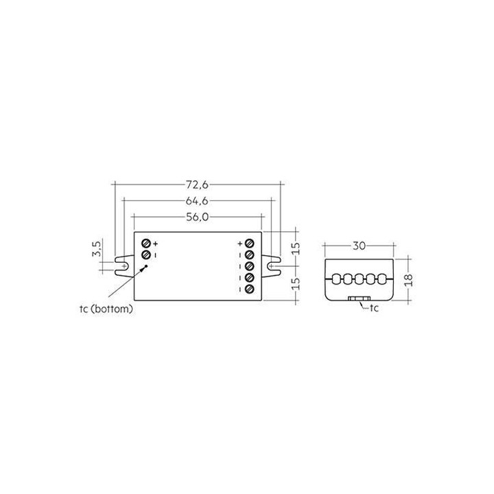 Casambi ready Wireless PWM CV 4ch dimensioner