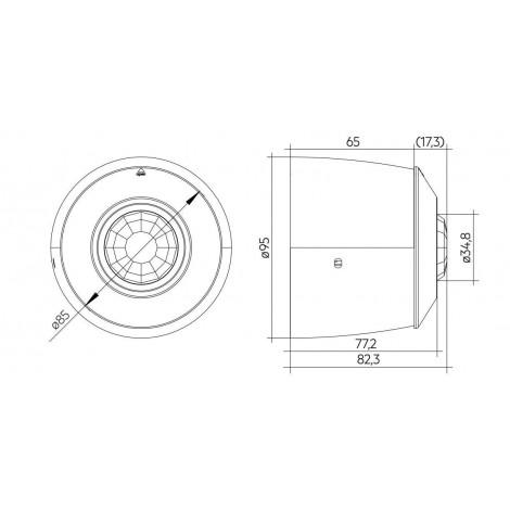 Housing til Casambi ready wireless sensor 5DP 38rc