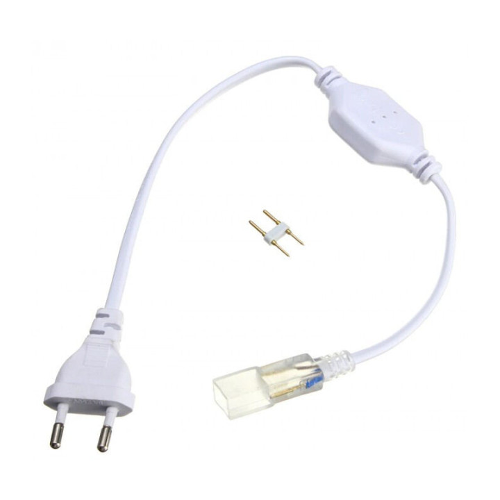 Tilslutningssæt til 230V LED-bånd 6,5 W/m