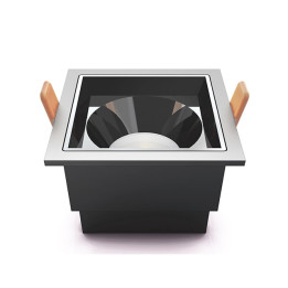 Kvadratisk Magic downlight 10W | 3000K, darklight