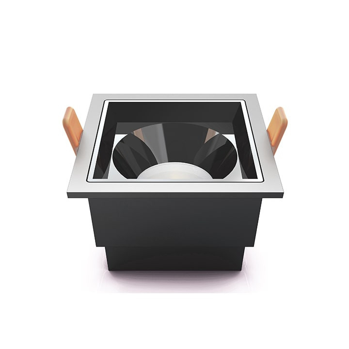 Kvadratisk Magic downlight 10W | 3000K, darklight