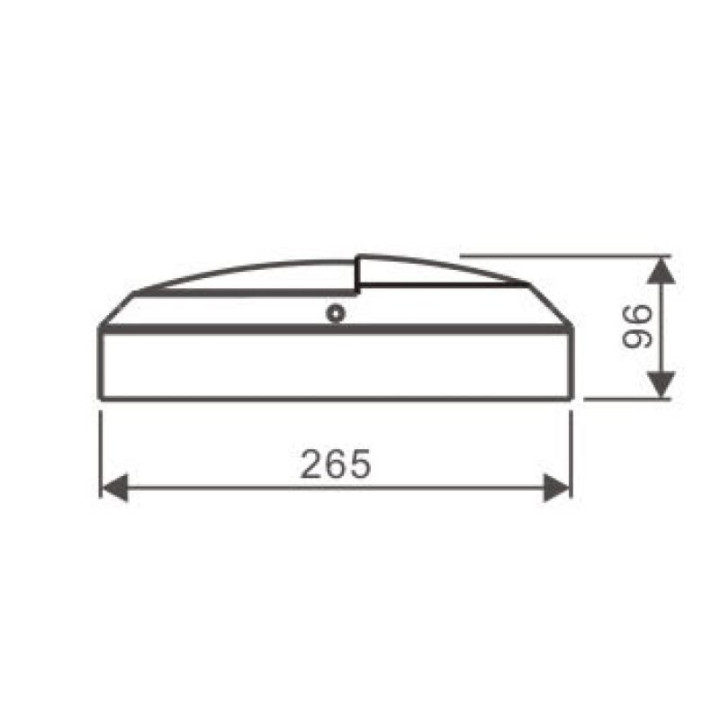 LED udendørslampe 10W, 230V, IP65, hvid