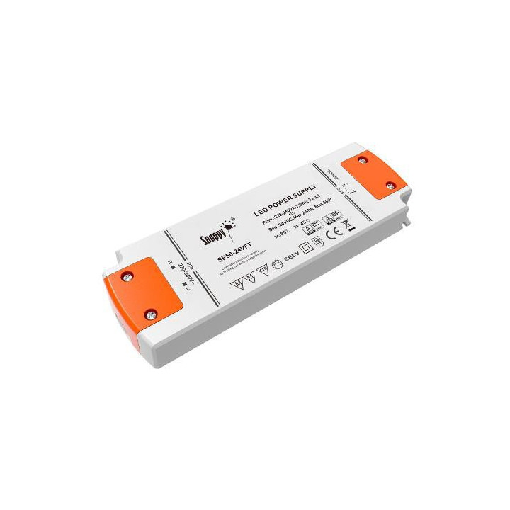 24 volt driver til max 50 watt, køkkenspot, ledstrip