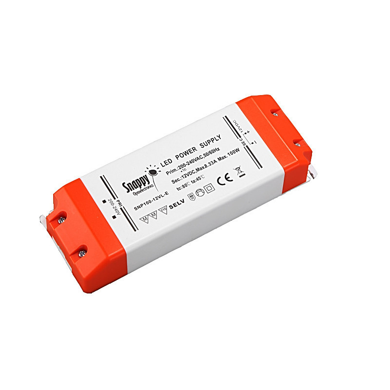 Dæmpbar led driver 100W, TRIAC, Snappy 12 volt 100 watt og dæmpbar,