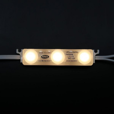 Tændt, LED module 12V, 1,5W, 5700K, IP68