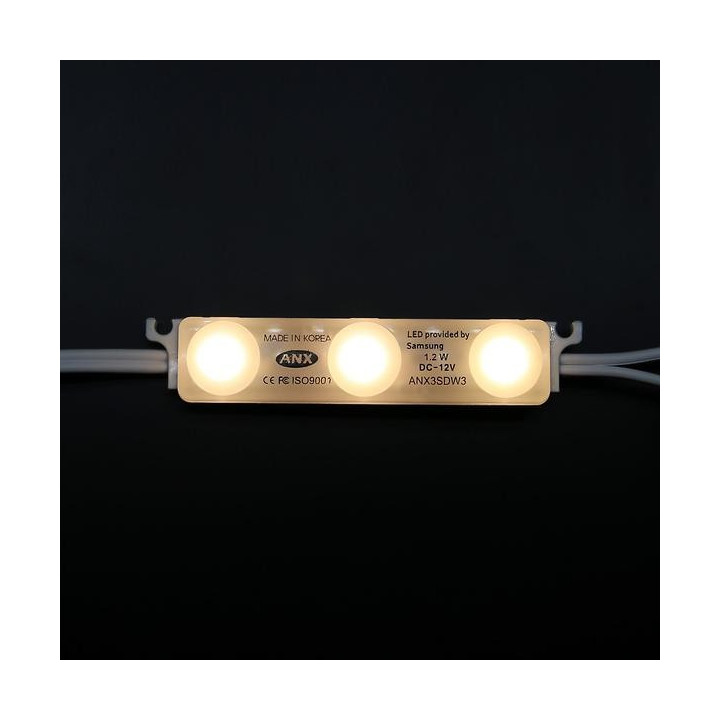 Tændt, LED module 12V, 1,5W, 5700K, IP68