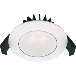 LED downlight, 5,5W, 230V, 3-4000K, IP44, mat hvid