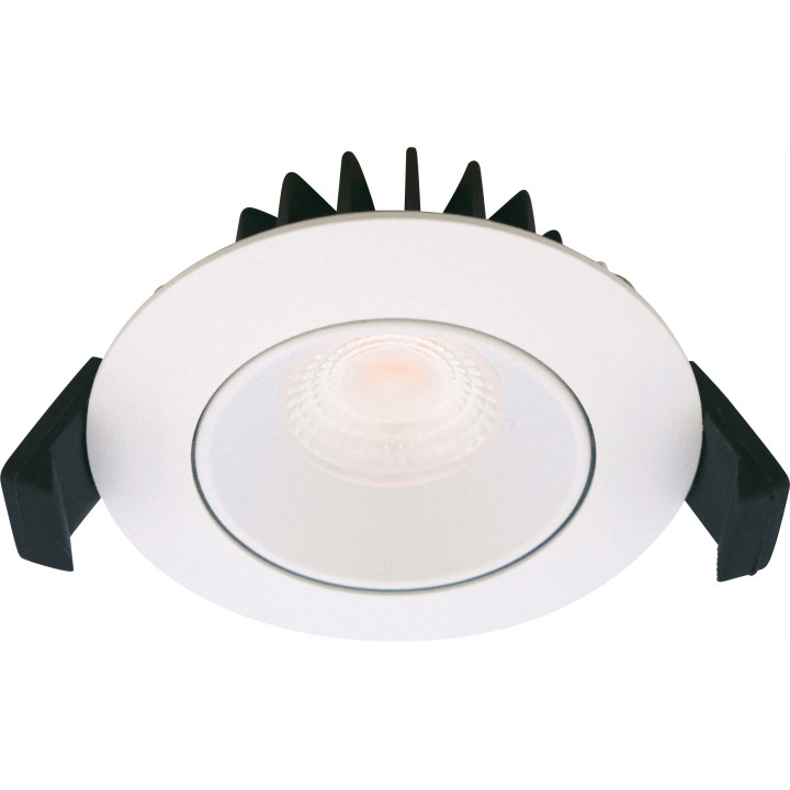 LED downlight, 5,5W, 230V, 3-4000K, IP44, mat hvid