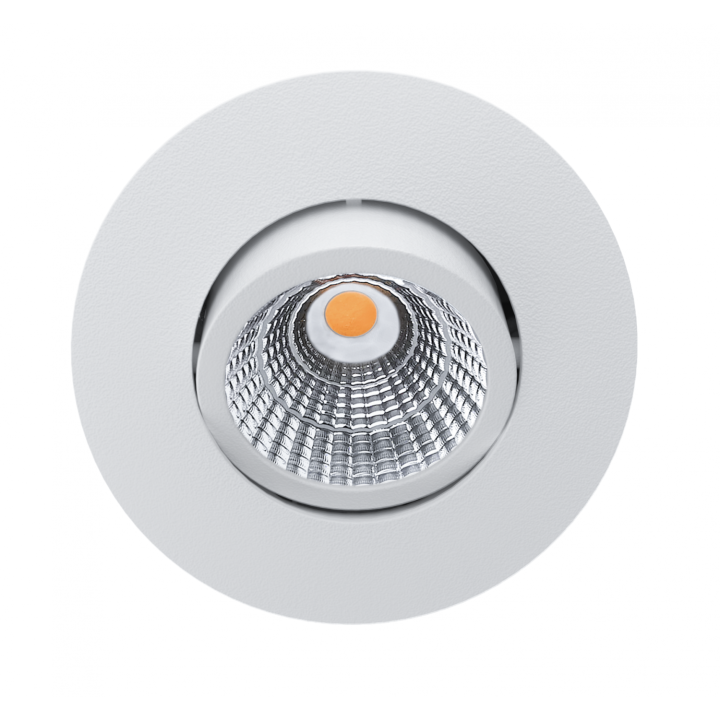 LED downlight spectrum, 6W, 3000K, IP54, 230V, Hvid/Sort