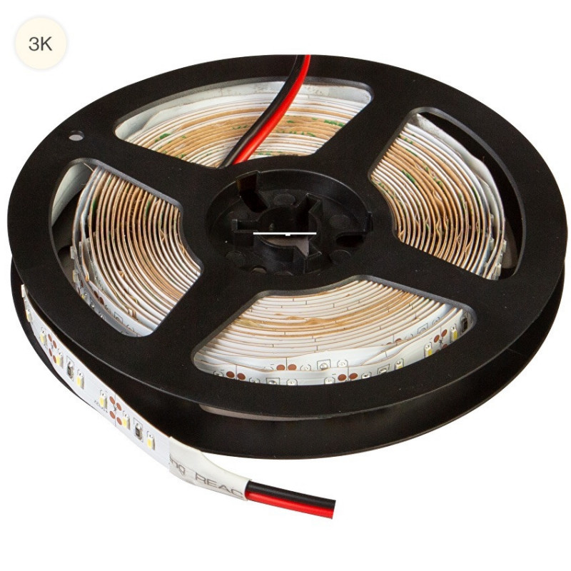 LED bånd/strips,14,4 W/m, 3000K, 120LEDs/m, IP20