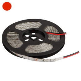 LED bånd, Rød, 12V, 60 LEDs/m, 3,6 W/m, 5m, IP65