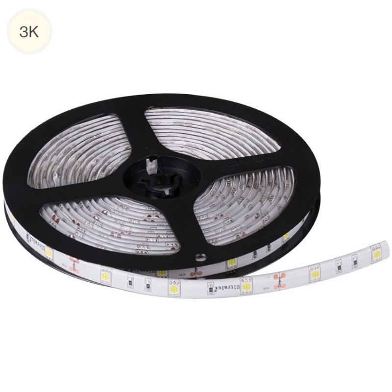 LED bånd, 7.2 W/m, 3000K, IP65