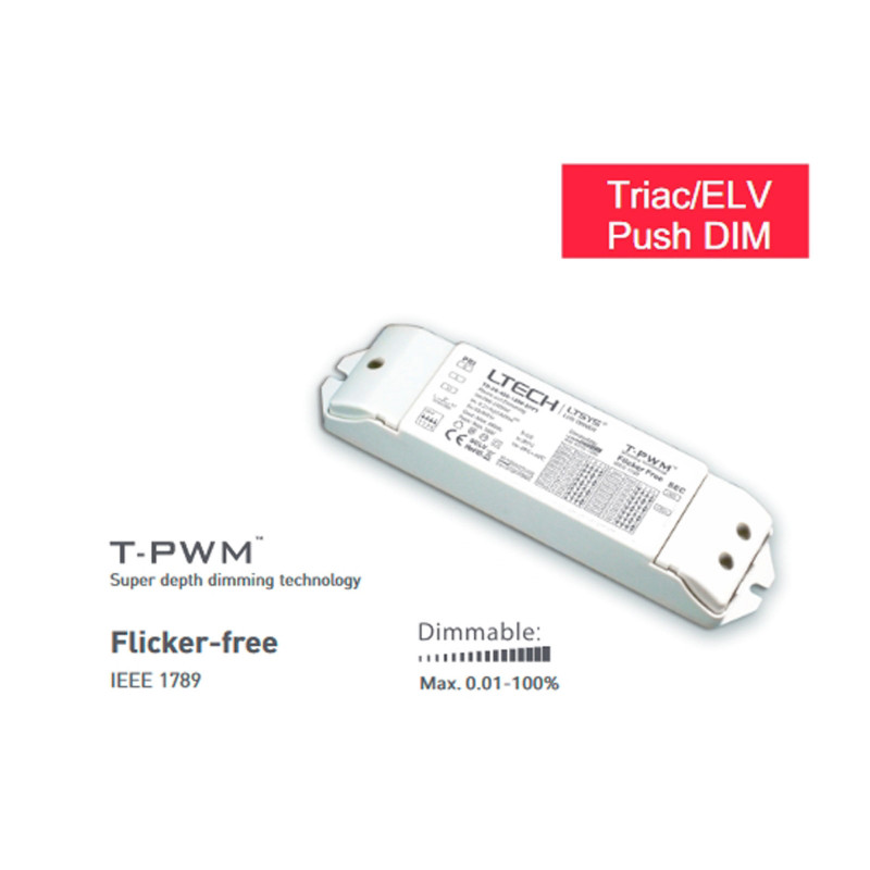 TRIAC PUSH dæmpbar driver til LED belysning