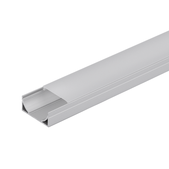 ALUMINUM PROFIL TIL LED FLEKSIBELT STRIPS, WIDE, 2M
