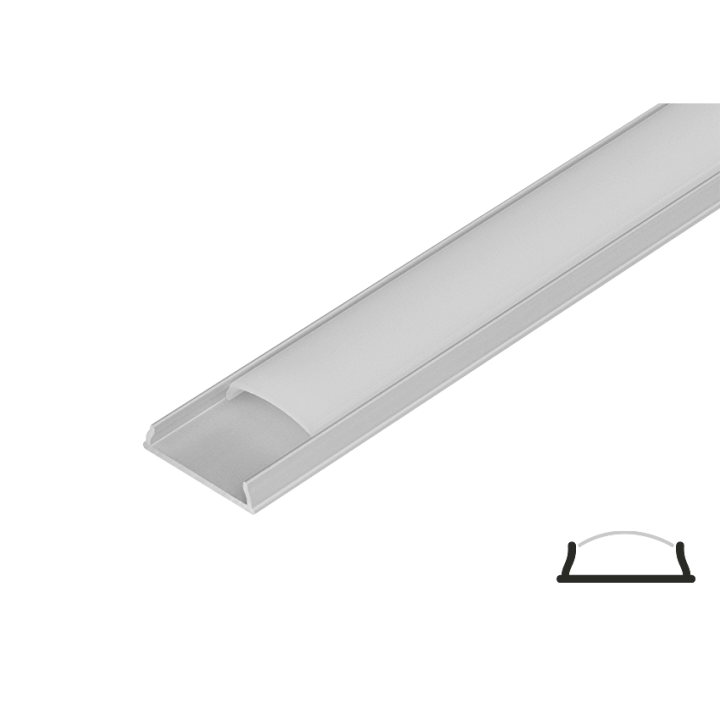 Fleksibel aluminiumsprofil APN217 til LED-bånd | 2 m