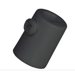 Pinolaflastning med 10mm indvendig gevind, sort