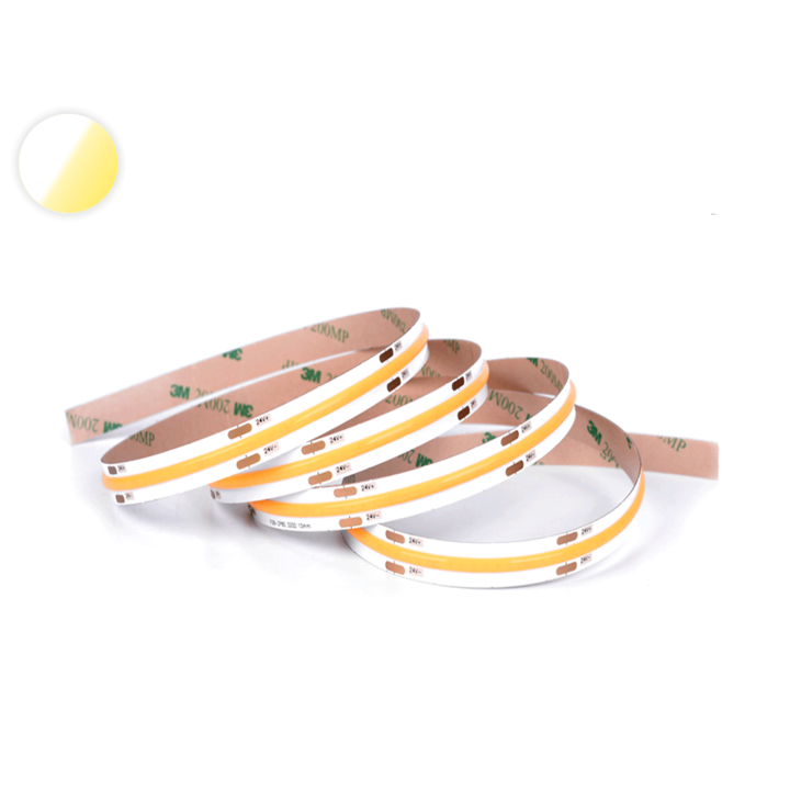 LED COB CCT bånd, 10W/m, 24V, 512 led/m, 5m, 2700K-6000K