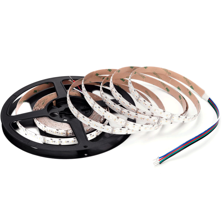 LED RGBW bånd, 24V, 19.2W/m, 240 LED/m, 5m