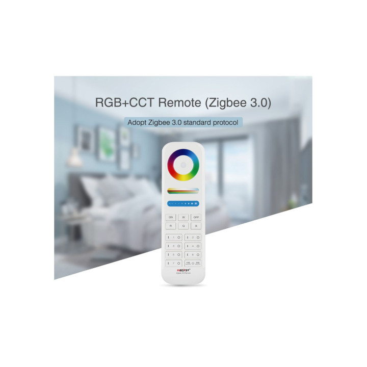 ZIGBEE RGB+CCT touch fjernbetjening med 7 zoner - 2,4GHZ