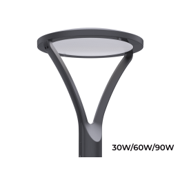 LED park- og gadelampe 30/60/90W IP66 – 150 lm/W