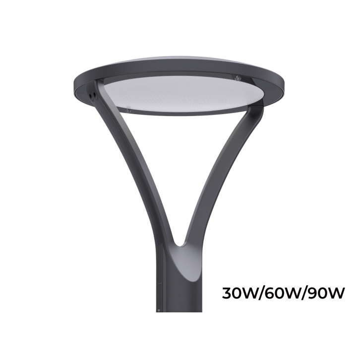 LED park- og gadelampe 30/60/90W IP66 – 150 lm/W