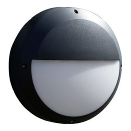 Led væglampe, halvcirkel, 13W, 3000K, IP65, halvmåne