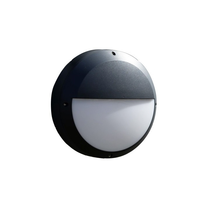 Led væglampe, halvcirkel, 13W, 3000K, IP65, halvmåne