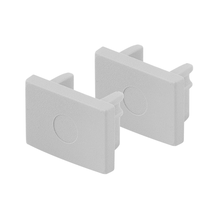 Endestykker til AP218 aluminiumsprofil – 2 stk.
