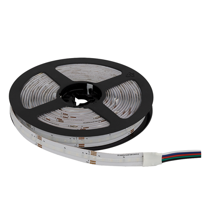 LED COB- bånd RGB+WW 20W/m, 24V, IP20, 784 LED pr. meter