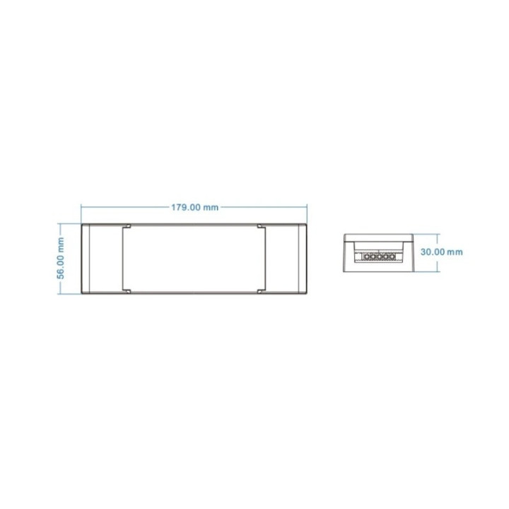 rWave LED-strømforsyning 75W | 12V, RF og push