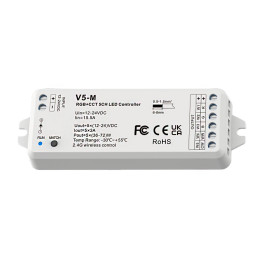 RGB+CCT LED-controller 5-kanals RF 2,4GHz | 12/24V