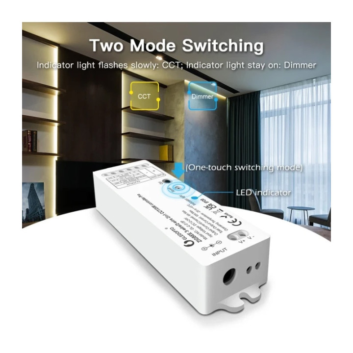 Gledopto Pro Zigbee-controller | Hue, 12/24V